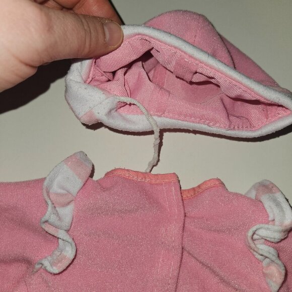 You & Me Pink White Doll Shirt Attached Hat - Picture 6 of 6